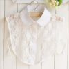 pearl diamond white shirt fake collar