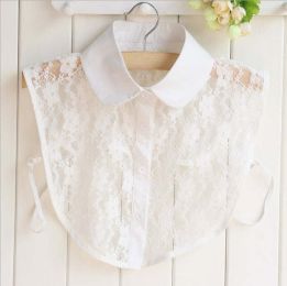 pearl diamond white shirt fake collar (Color: 29)