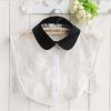 pearl diamond white shirt fake collar