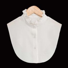pearl diamond white shirt fake collar (Color: 6)