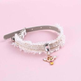 Jewelry Pet Dog Collars (Color: Pink)