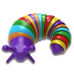 Plastic Funny Cat Training Caterpillar Pet Toys (Color: Multicolor)