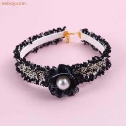Jewelry Pet Dog Collars (Color: Black)