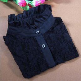 pearl diamond white shirt fake collar (Color: 26)