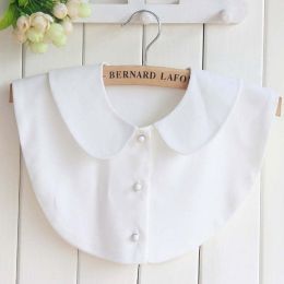 pearl diamond white shirt fake collar (Color: 25)