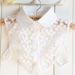 pearl diamond white shirt fake collar (Color: 7)