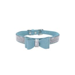 Leather Bow Dog Collar (Color: color9)