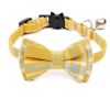Cotton Plaid Cat Collar Collar