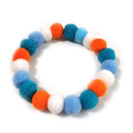 Pet Plush Ball Candy Necklace (Color: H 1063)