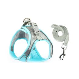 Breathable Puppy Mesh Seat Belt (Color: Blue Grey)