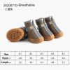 Wholesale 4pcs/set reflective waterproof dog shoes