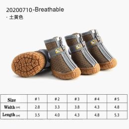 Wholesale 4pcs/set reflective waterproof dog shoes (Color: B)