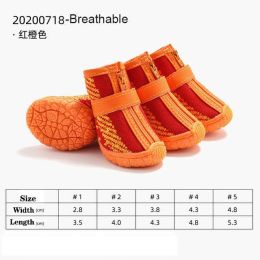 Wholesale 4pcs/set reflective waterproof dog shoes (Color: J)
