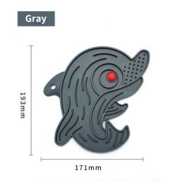 Wholesale pet dog silicone licking plate (Color: C-Dolphin-Gray)
