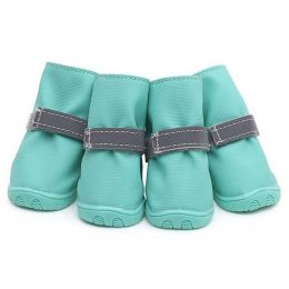Wholesale waterproof dog shoes (Color: Green)