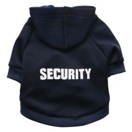 pet cat jacket to keep warm (Color: Navy Blue)