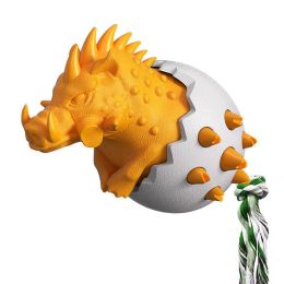 Dog chewing and tear-resistant toothbrush dog toy (Color: Orange)