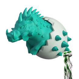 Dog chewing and tear-resistant toothbrush dog toy (Color: lake blue)