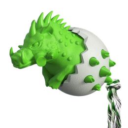 Dog chewing and tear-resistant toothbrush dog toy (Color: Green)