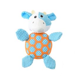 Dog Voice Plush Toys Bite Resistant Rubber Animal Toys (Color: calf)