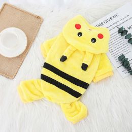 Cartoon Animal Plush Dog Onesie (Color: Pikachu)