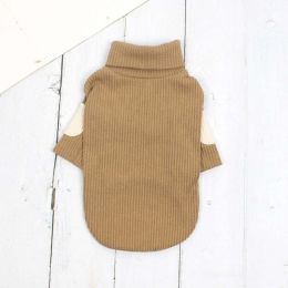 Dog cotton bottoming shirt vest (Color: Khaki)