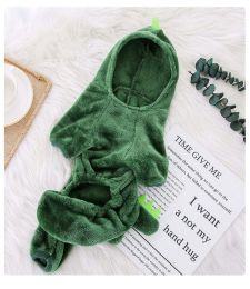 Cartoon Animal Plush Dog Onesie (Color: Dinosaur)