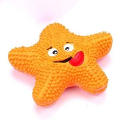 dog toy latex bite-resistant molar sound (Color: Orange)
