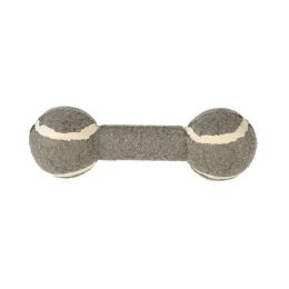 pet toy tennis dumbbell (Color: grey)