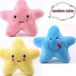Burger Dog Chew Squeak Toy Anti Bite (Color: Starfish)