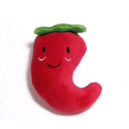 Burger Dog Chew Squeak Toy Anti Bite (Color: carrot)