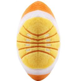 Burger Dog Chew Squeak Toy Anti Bite (Color: Orange)