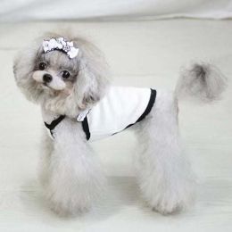 Fashion Bow Knot Dog Vest (Color: White)
