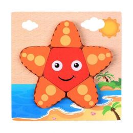 Children's wooden puzzle (Color: Starfish)