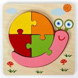 Children's wooden puzzle (Color: Snails505)