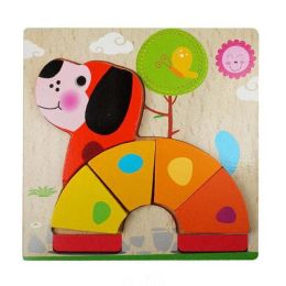 Children's wooden puzzle (Color: Dog)