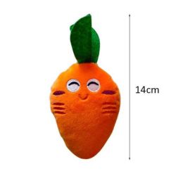 dog bite resistant toy squeaky (Color: carrot)