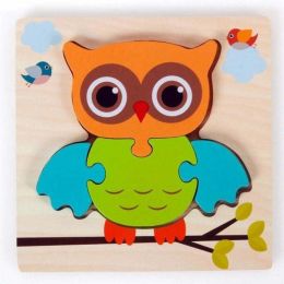 Children's wooden puzzle (Color: Owl504)