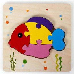 Children's wooden puzzle (Color: Fish499)