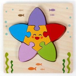 Children's wooden puzzle (Color: Starfish502)