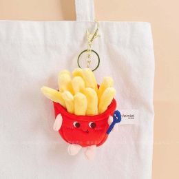 Burger Fries Plush Pendant Toy (Color: new fries)