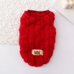 Dog Plush Vest (Color: Red)