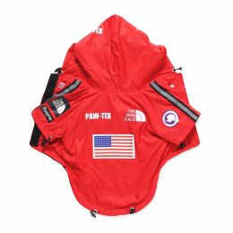 Dog Rain Jacket (Color: Red)