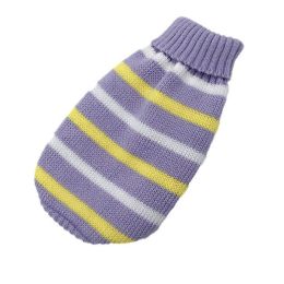 Christmas cat and dog sweaters (Color: Yellow purple)
