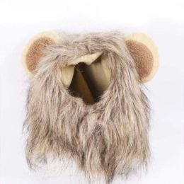 Cute Lion Mane Cat Pet Wig (Color: As Photo)