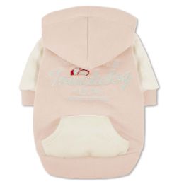 Touchdog 'Heritage' Soft-Cotton Fashion Dog Hoodie (Color: Pink)