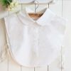 pearl diamond white shirt fake collar