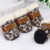 Wholesale 4 Pack Winter Dog Pet Shoes Anti Ski Floor Boots