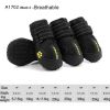Wholesale 4pcs/set reflective waterproof dog shoes