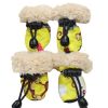 Wholesale 4 Piece Set Pet Winter Rain Boots Soft Sole Dog Shoes